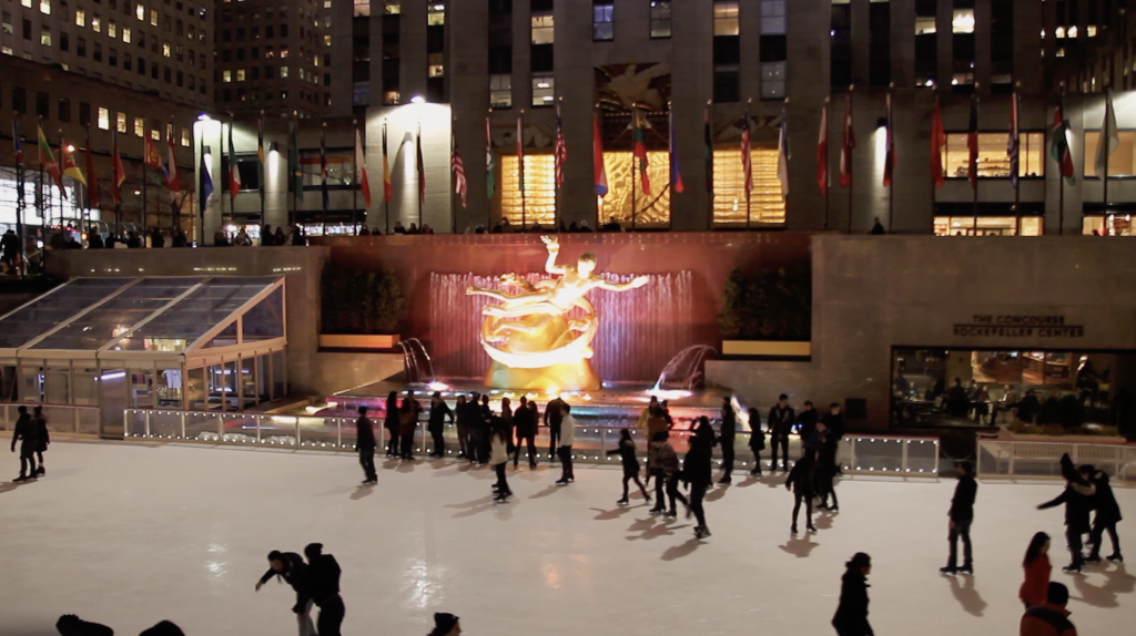 Faire du patin à glace à Manhattan