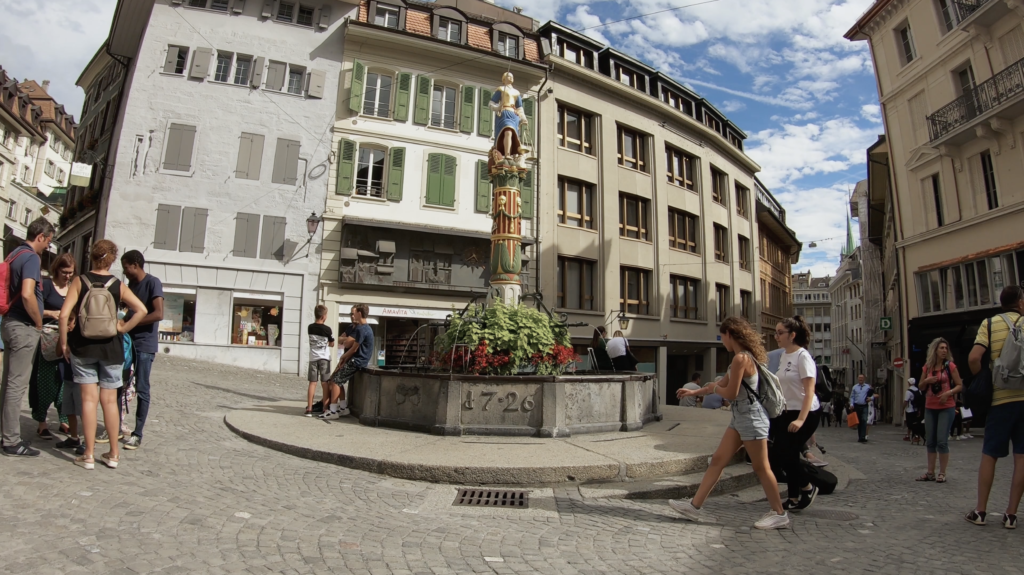 Fontaine de la Justice à Lausanne