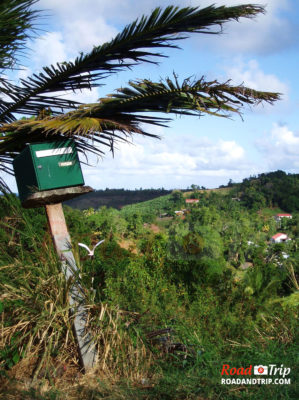 Paysage de Martinique dans les terres