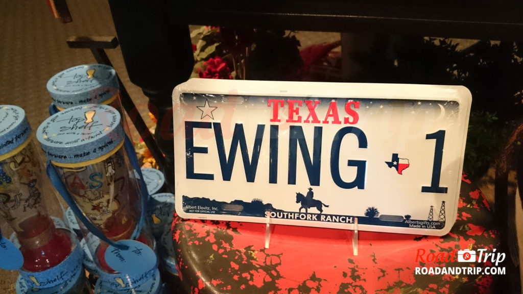 Plaque d'immatriculation à l'effigie des Ewing