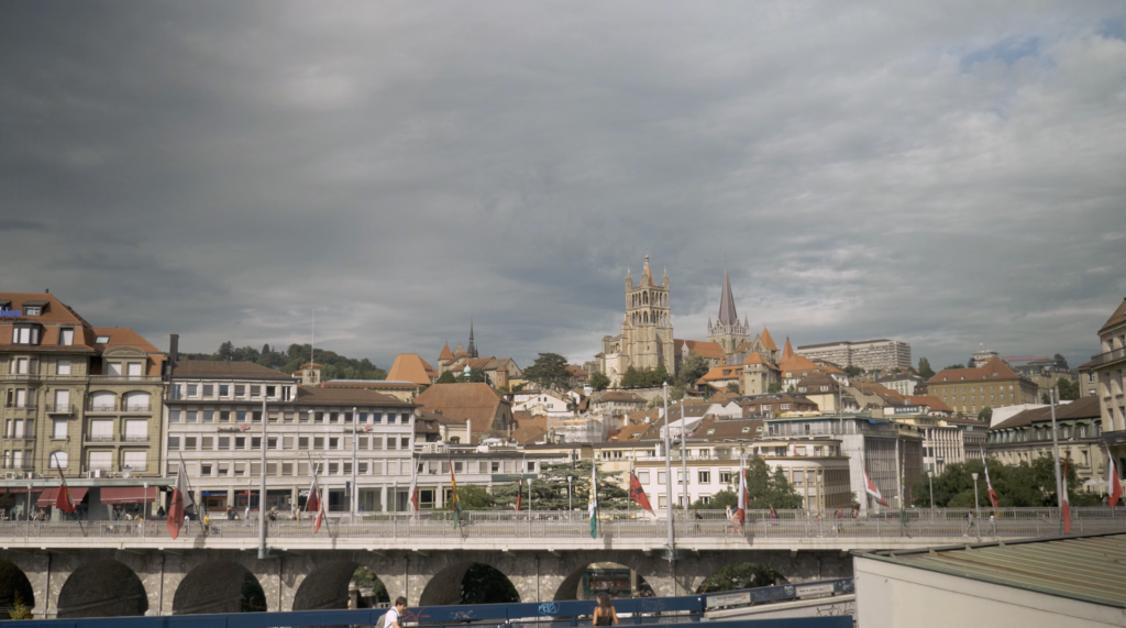 Vue sur la Cathédrale de Lausanne