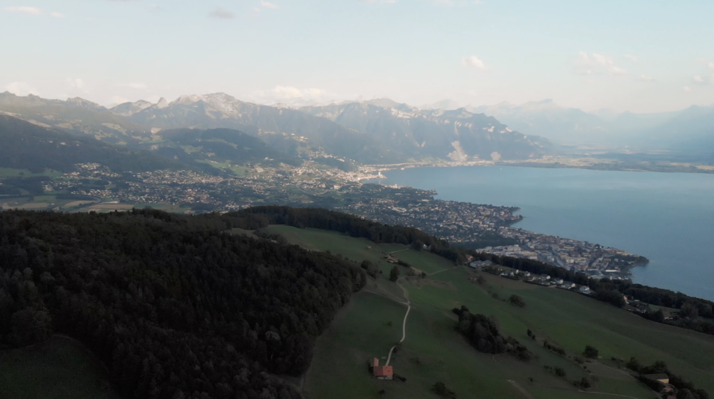 Vue sur le Lac Léman depuis le Mont Pèlerin